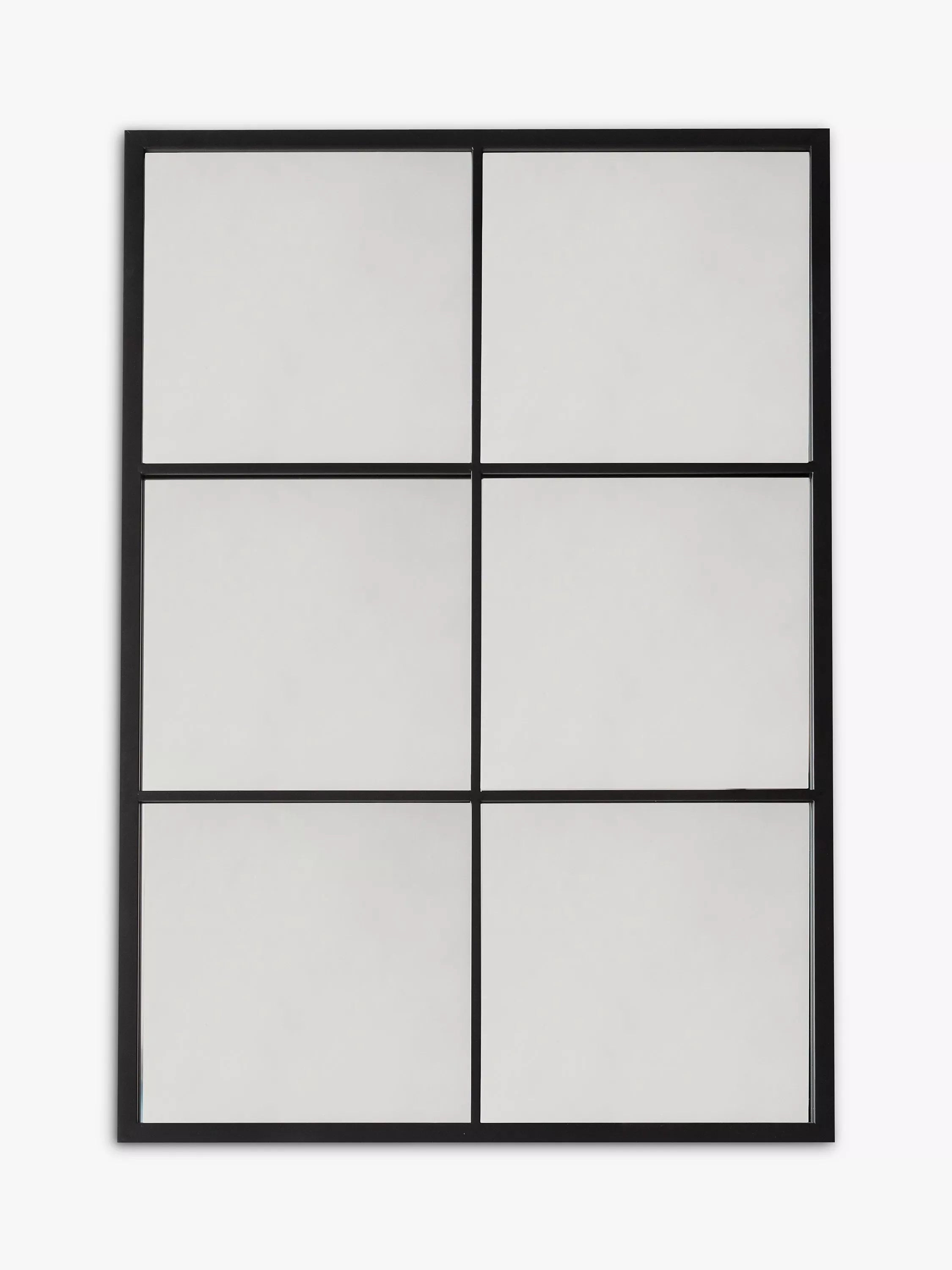 John Lewis black mirror with six glass panes, imported from the UK