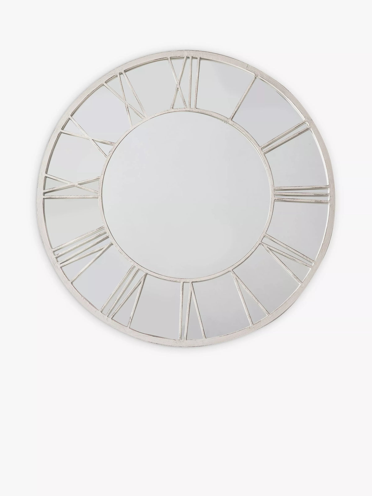 John Lewis wall mirror Roman numeral metal frame 85cm - British product