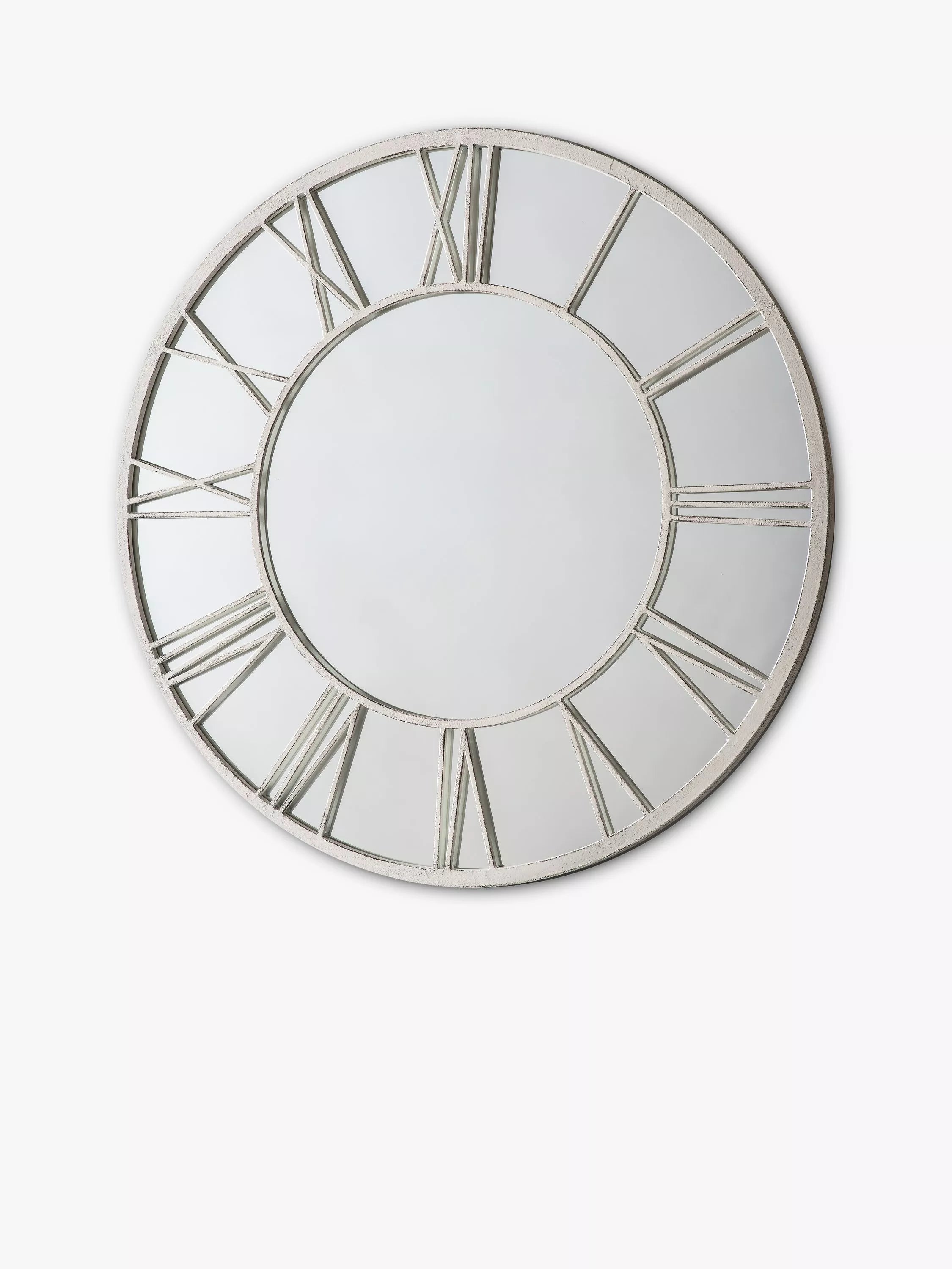 John Lewis wall mirror Roman numeral metal frame 85cm - British product