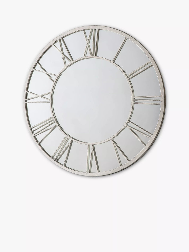 John Lewis wall mirror Roman numeral metal frame 85cm - British product