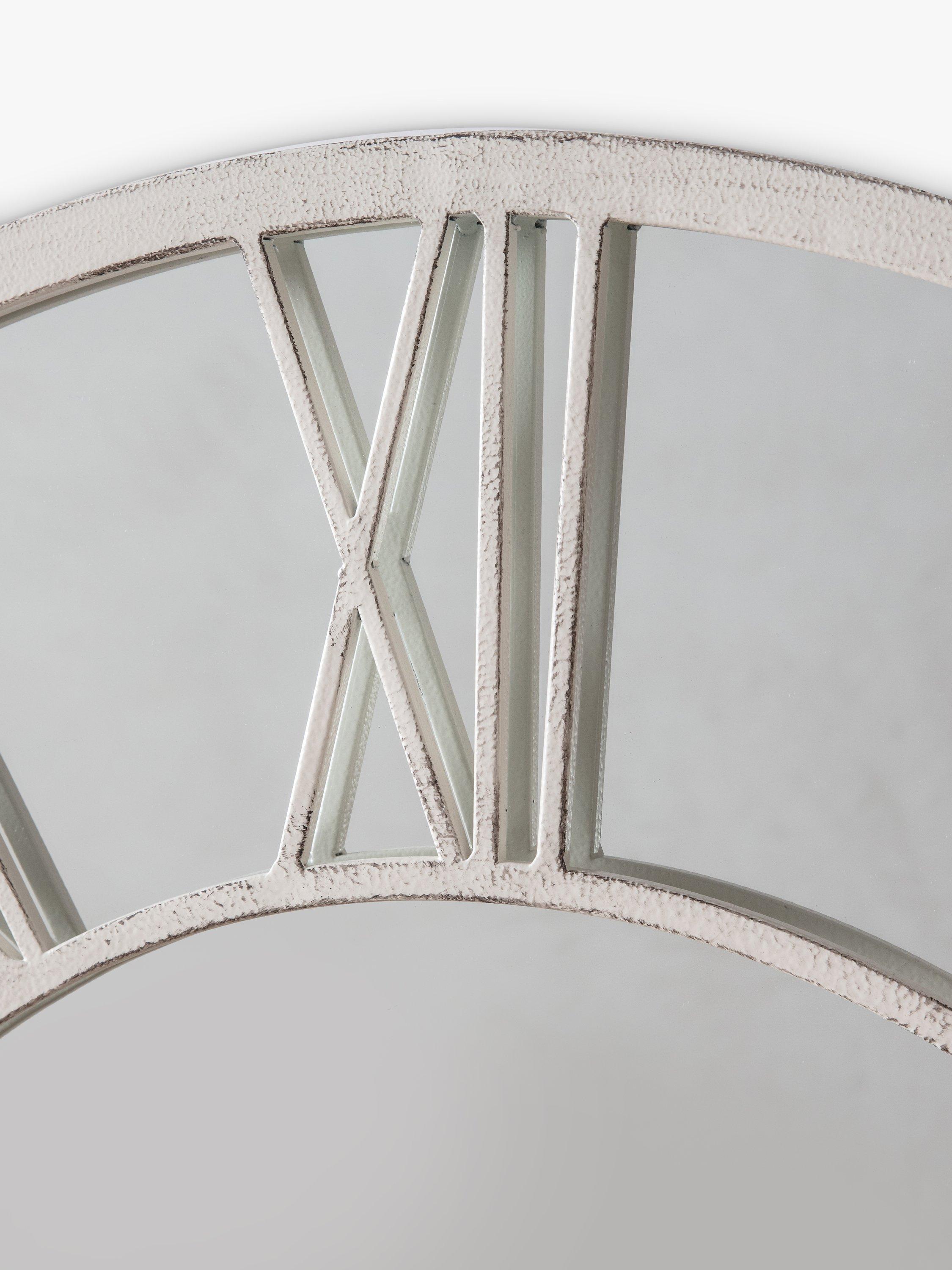 John Lewis wall mirror Roman numeral metal frame 85cm - British product