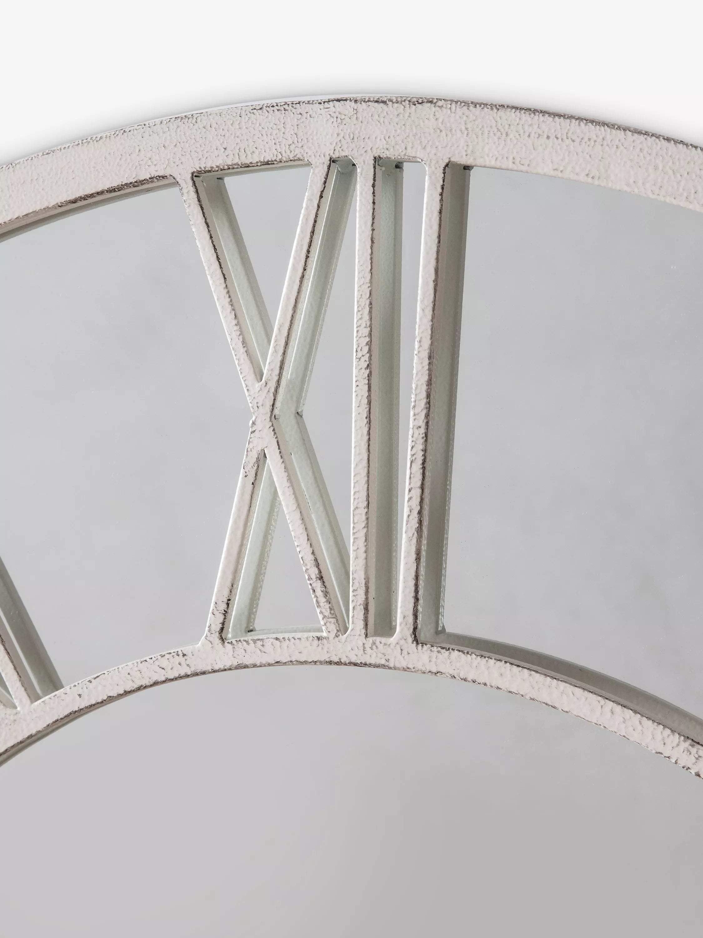 John Lewis wall mirror Roman numeral metal frame 85cm - British product