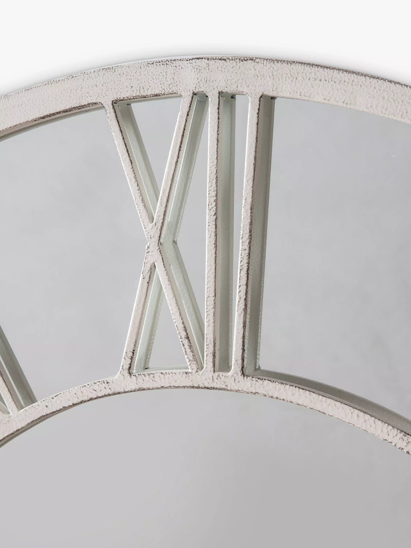John Lewis wall mirror Roman numeral metal frame 85cm - British product