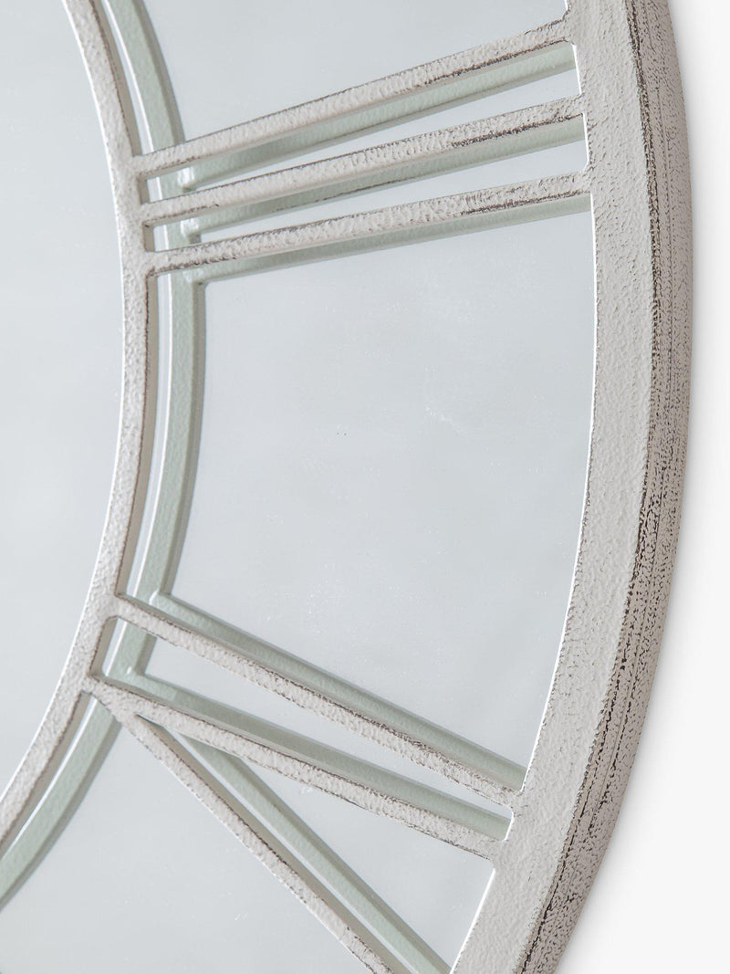 John Lewis wall mirror Roman numeral metal frame 85cm - British product