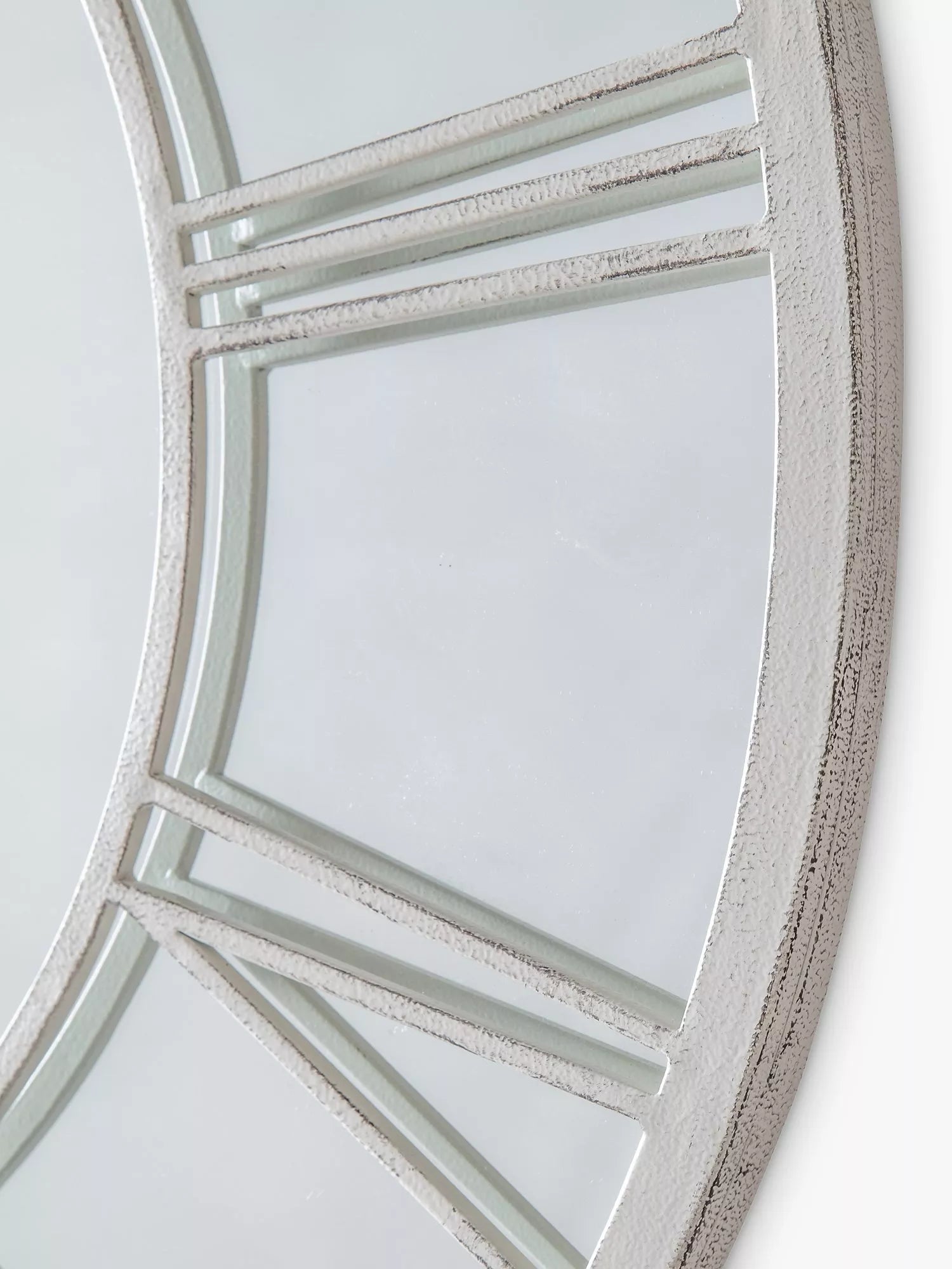John Lewis wall mirror Roman numeral metal frame 85cm - British product