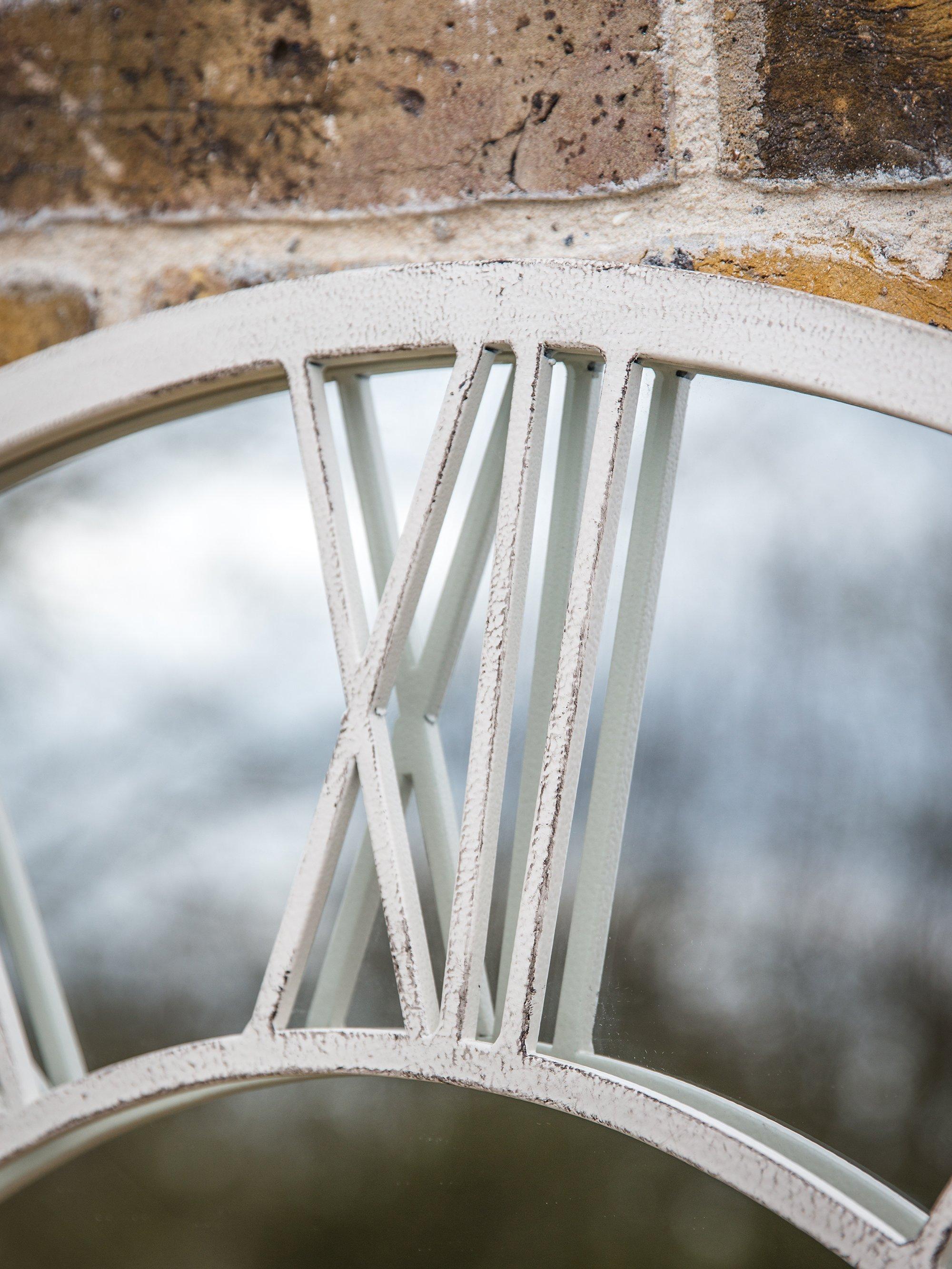 John Lewis wall mirror Roman numeral metal frame 85cm - British product