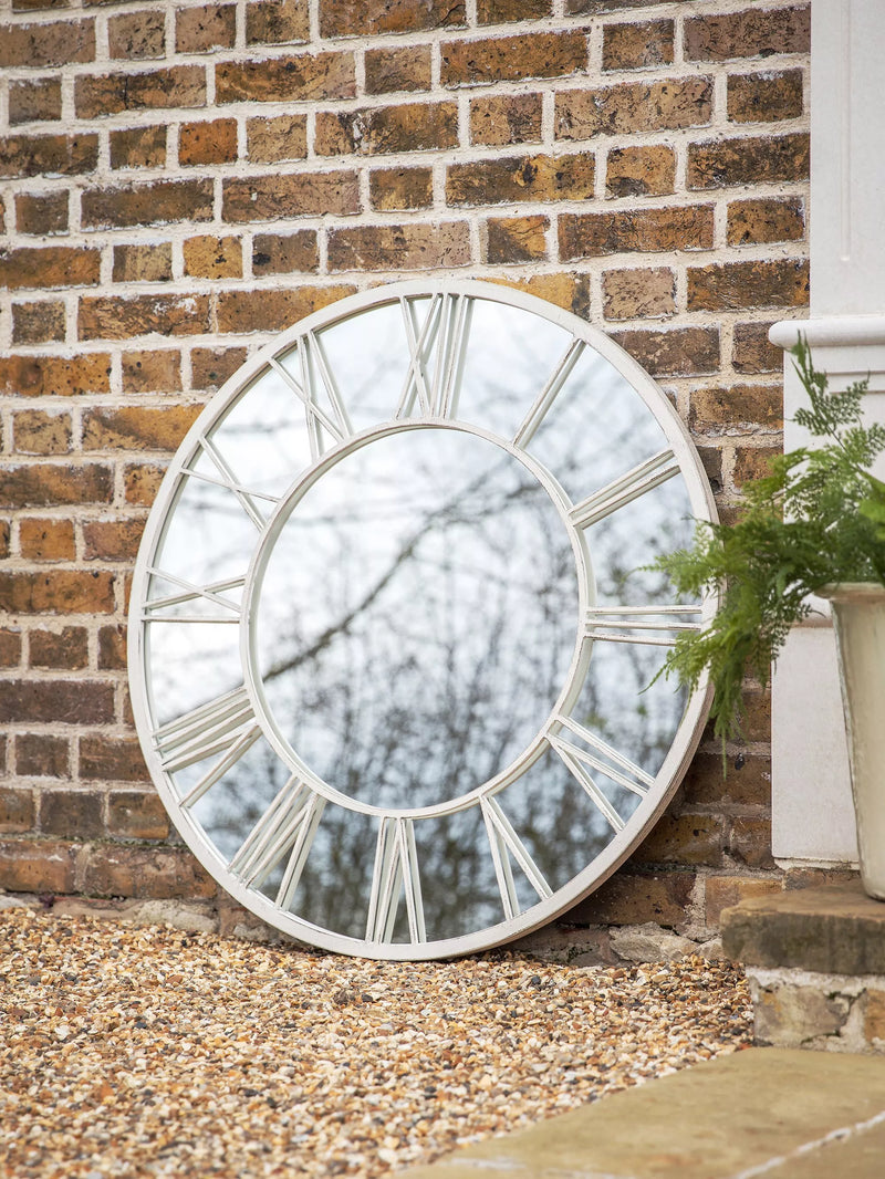 John Lewis wall mirror Roman numeral metal frame 85cm - British product