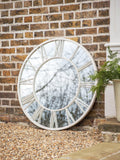 John Lewis wall mirror Roman numeral metal frame 85cm - British product