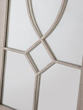 John Lewis decorative metal frame mirror 105x43cm white, imported from the UK