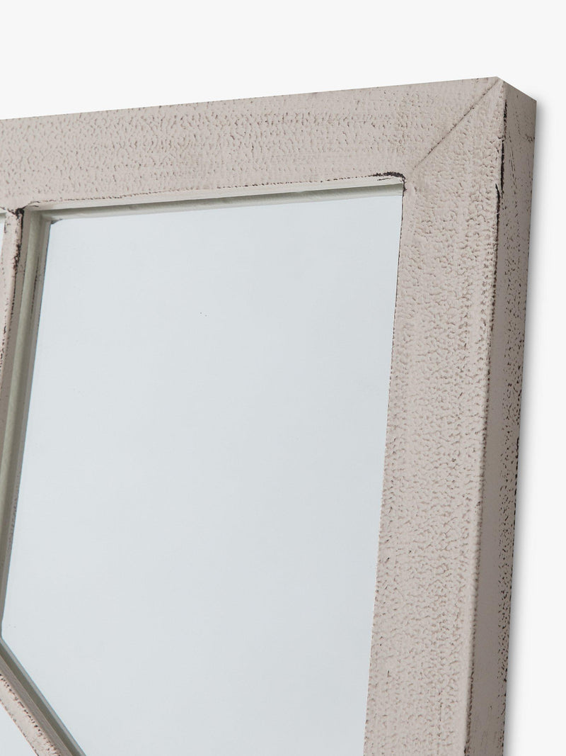 John Lewis decorative metal frame mirror 105x43cm white, imported from the UK