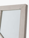John Lewis decorative metal frame mirror 105x43cm white, imported from the UK