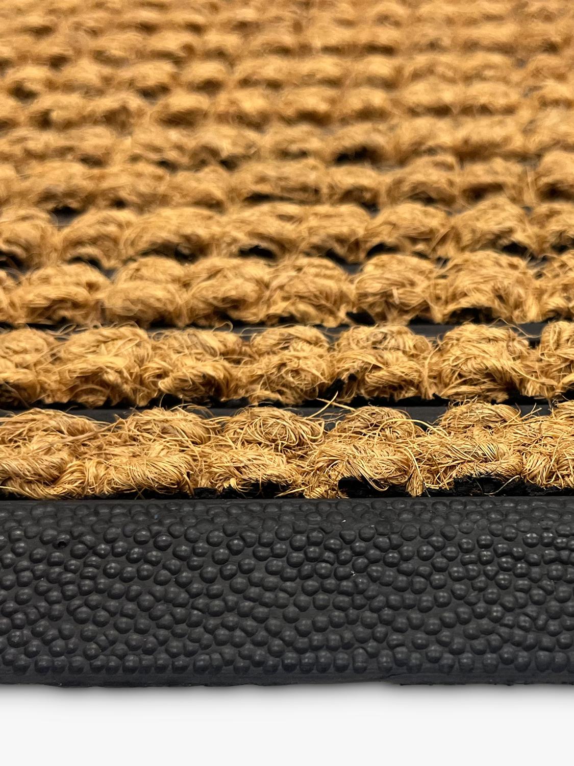 John Lewis stripe coir door mat 45x75cm, imported from the UK