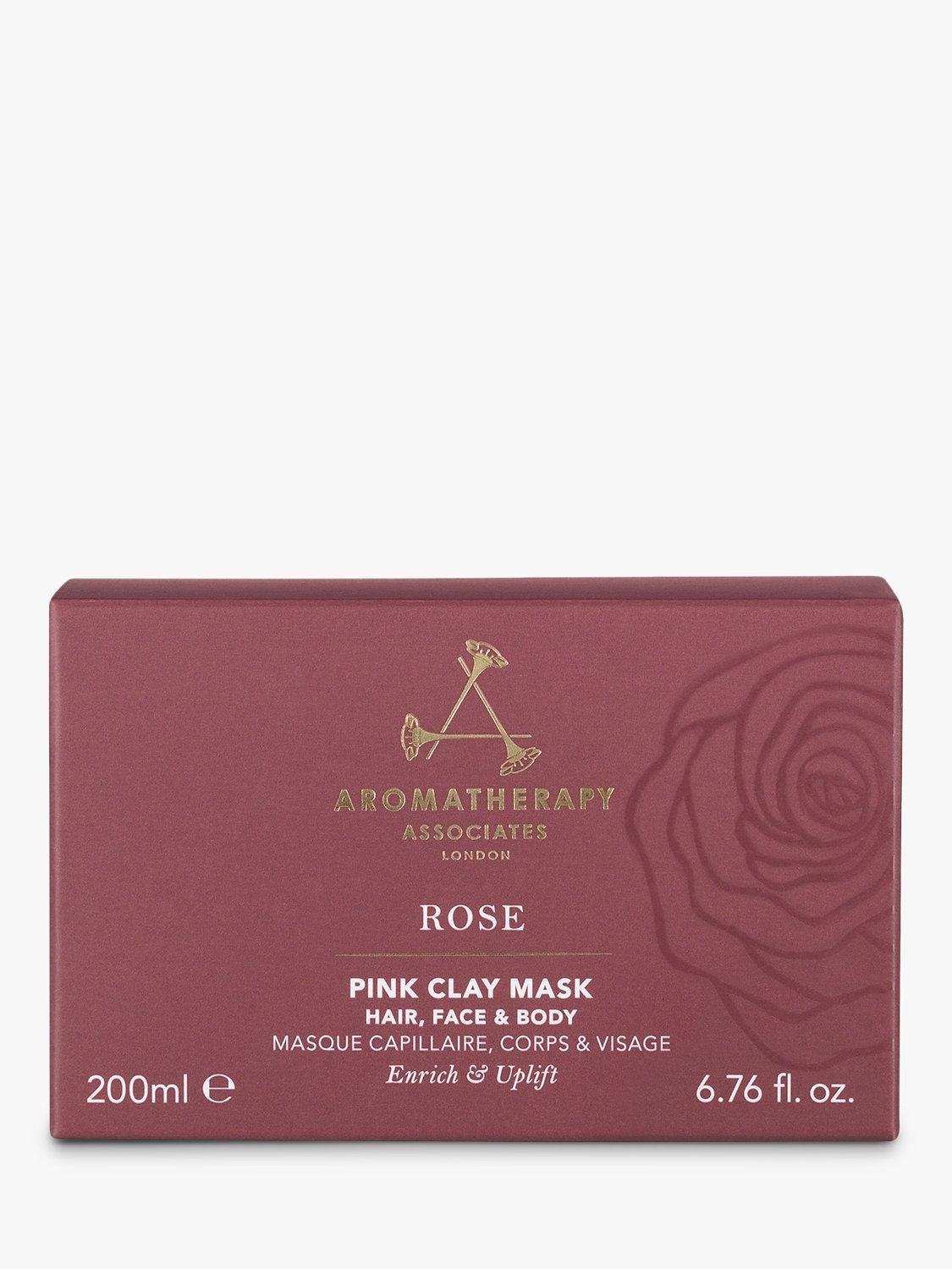 Aromatherapy Associates Rose Pink Clay face and hair mask 200ml, imported from the UK
