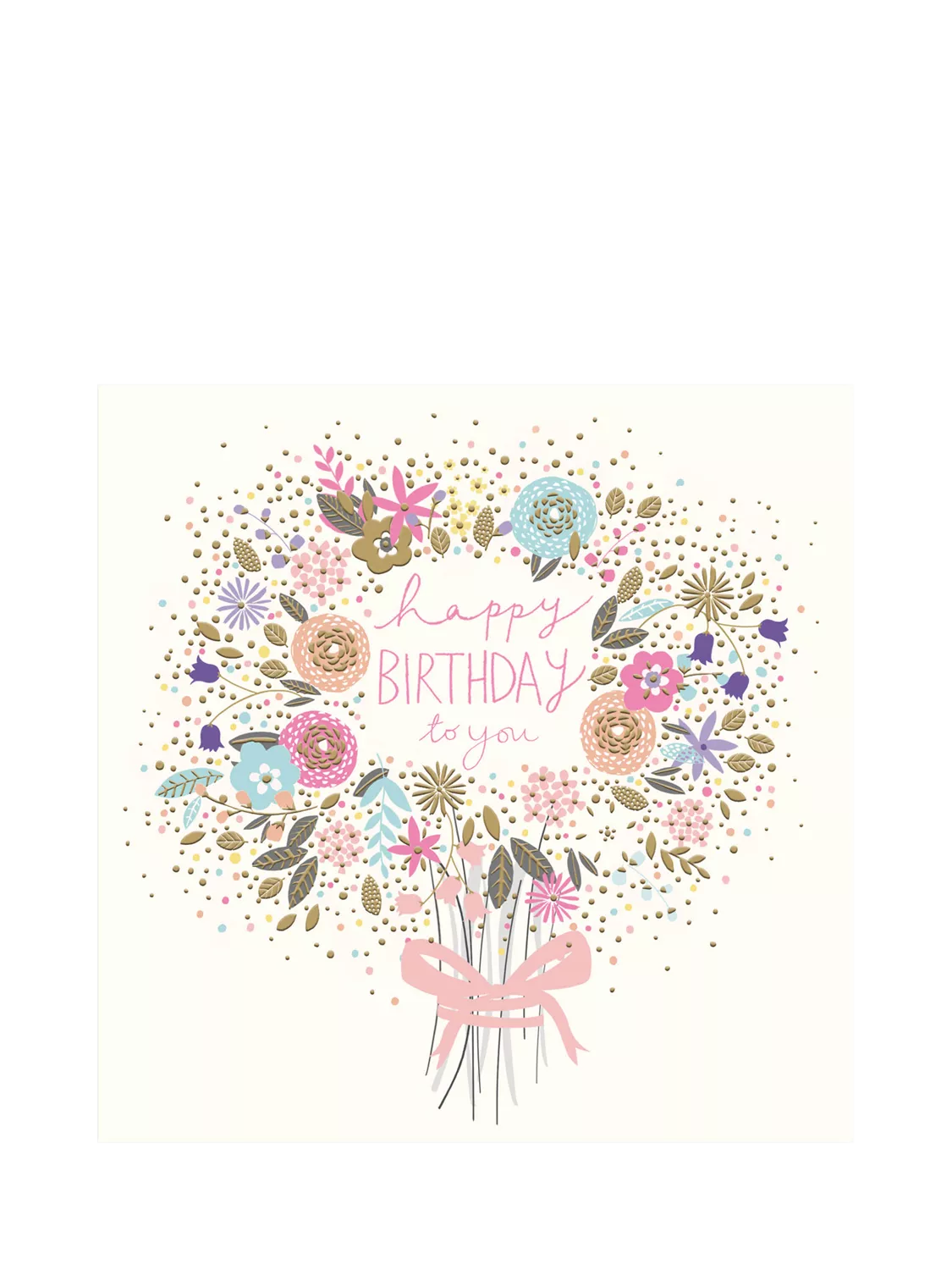 Woodmansterne Bouquet Birthday Card - British product