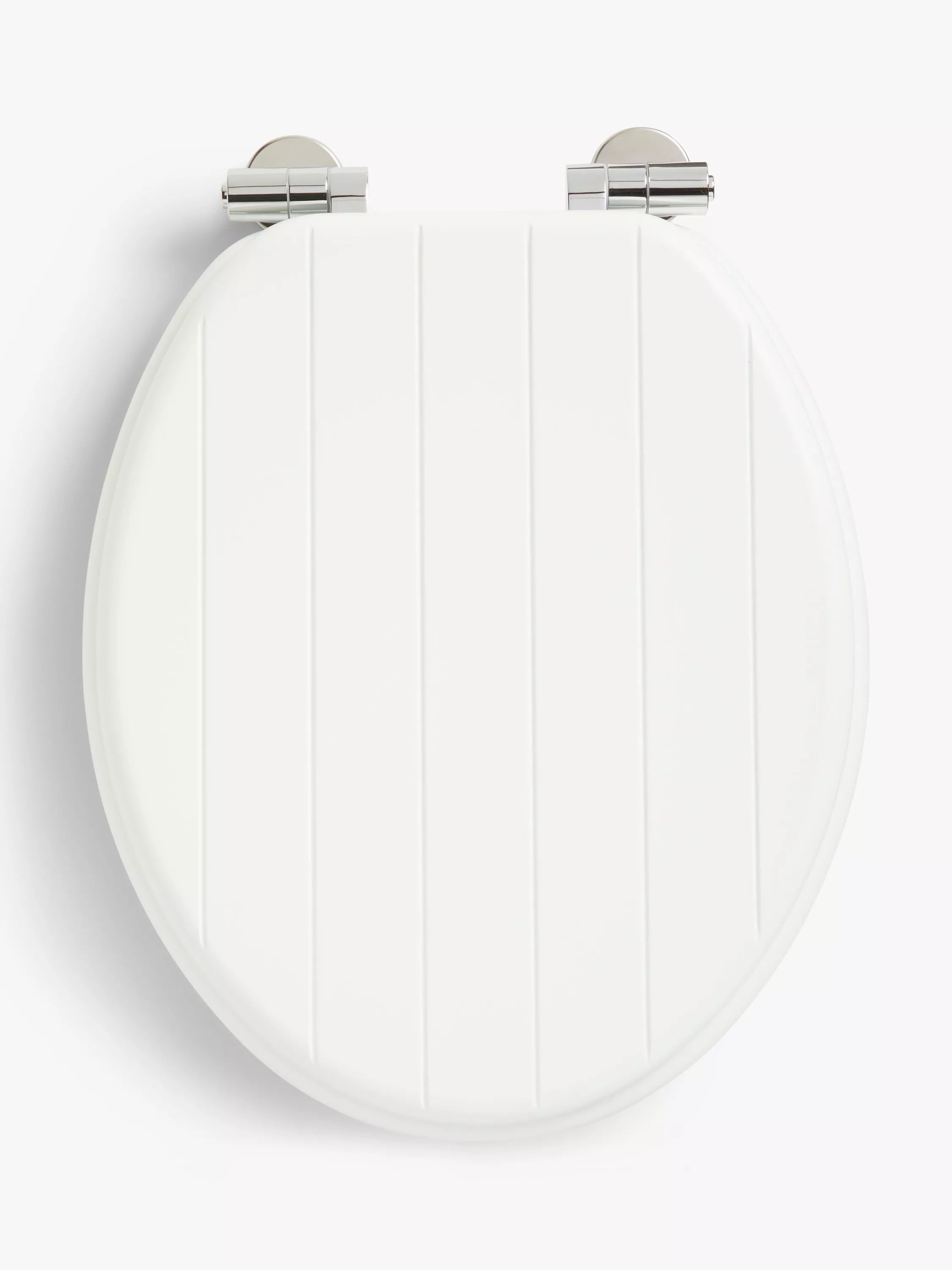 John Lewis Slatted Easy-Fix Toilet Seat, FSC-Certified MDF