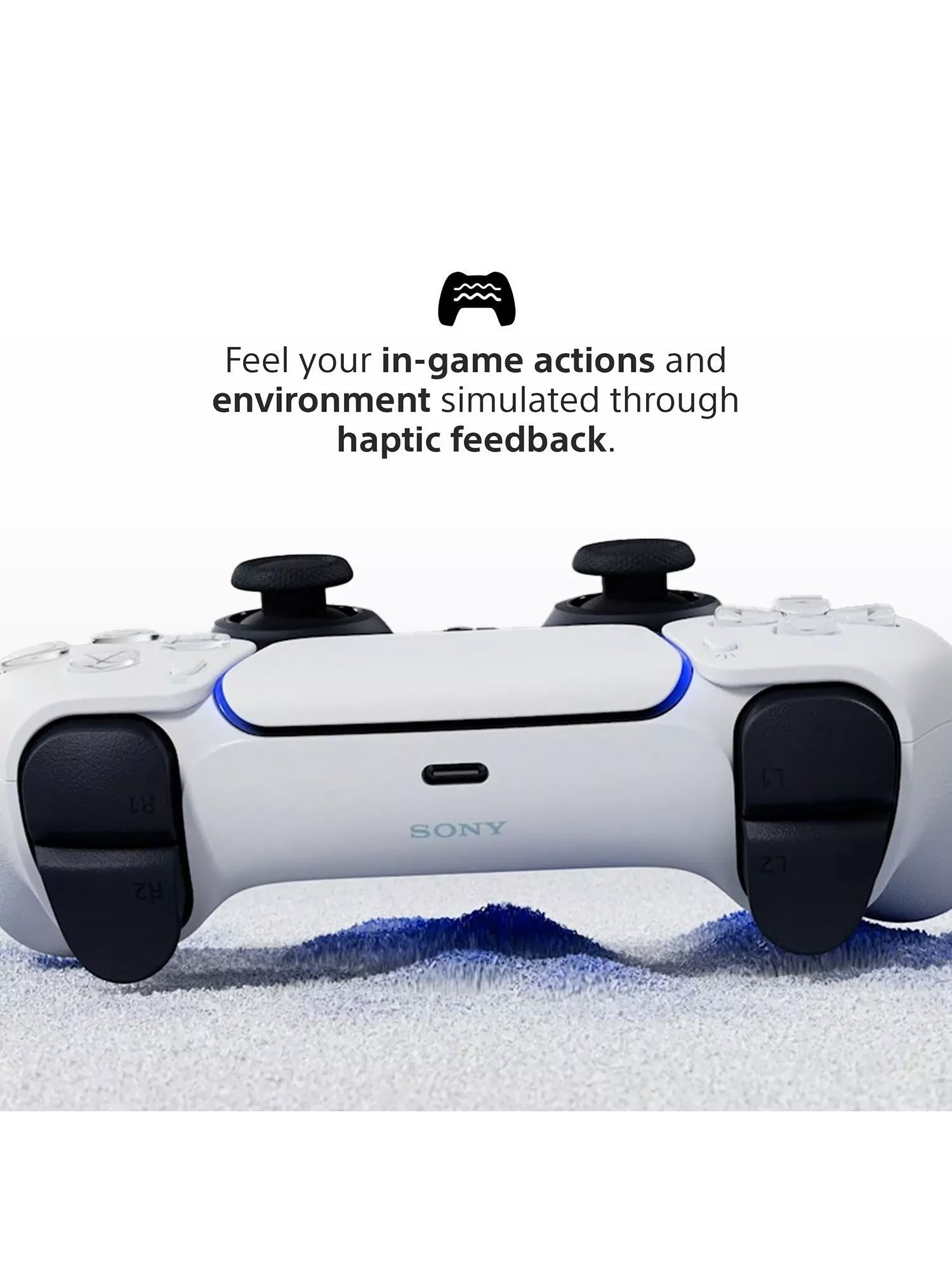 PlayStation DualSense wireless controller white, imported from the UK