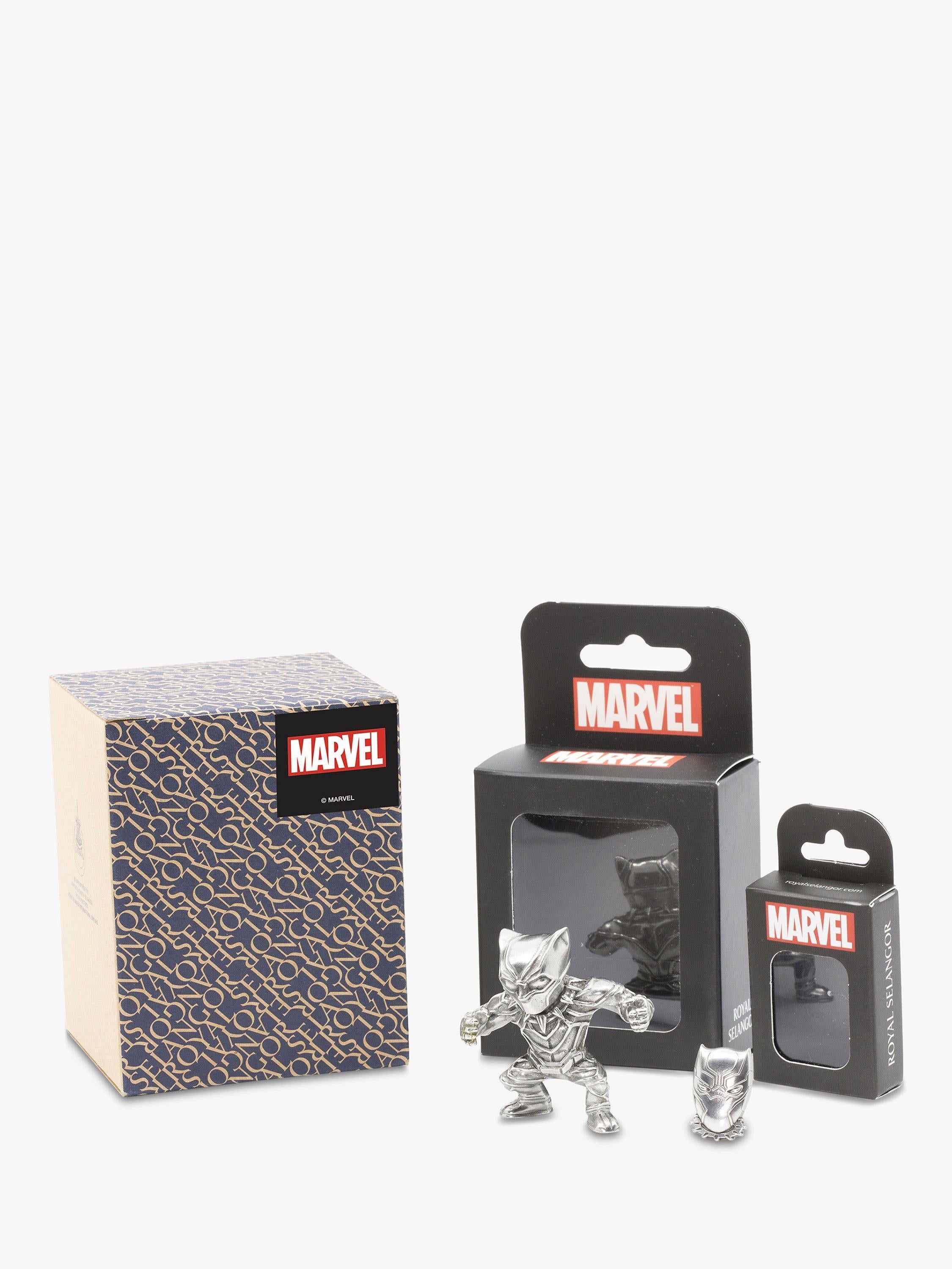 Royal Selangor Black Panther figurine and pin set, UK version