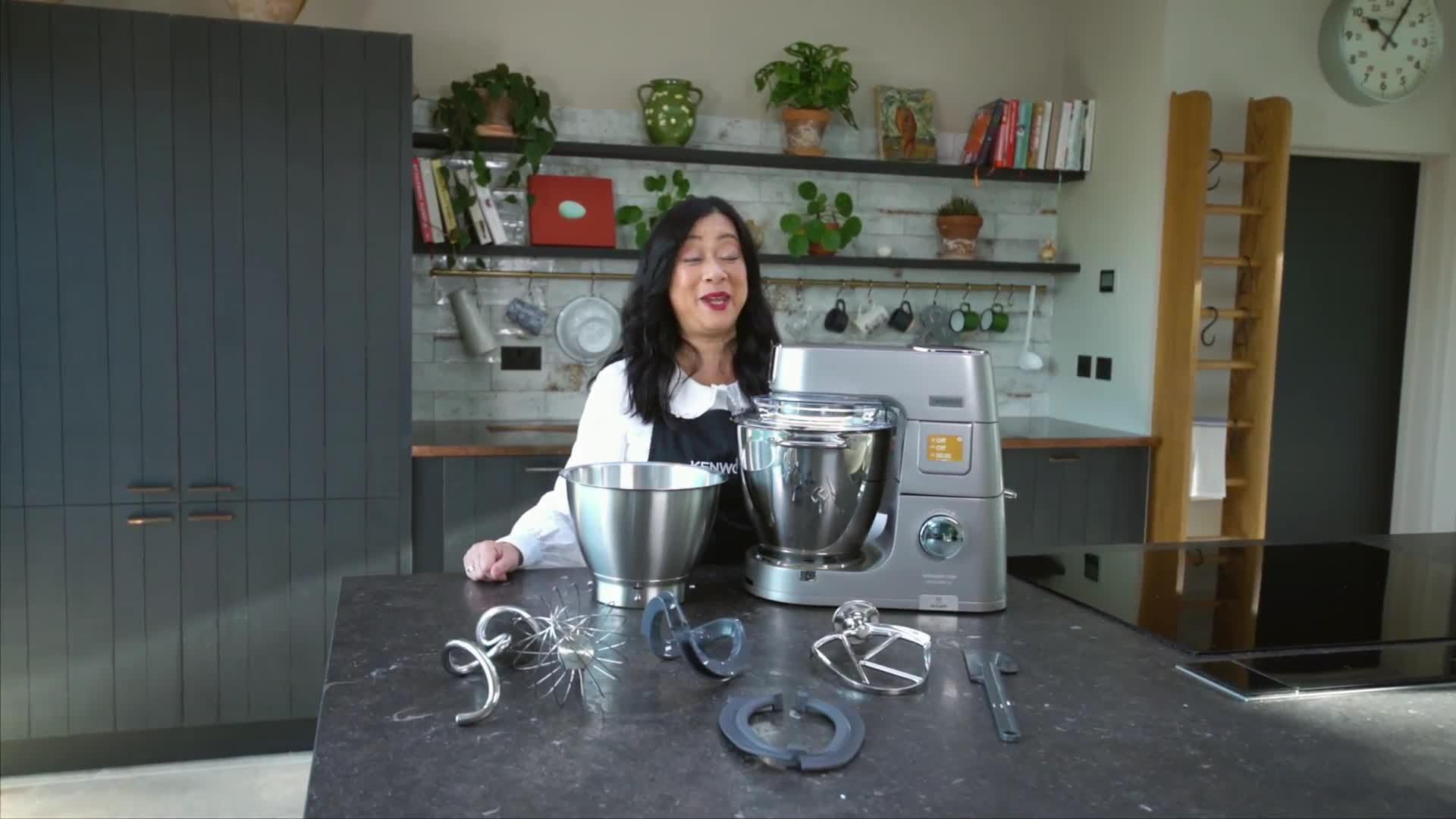 Kenwood Chef Titanium Patissier XL stand mixer 7L silver, UK version