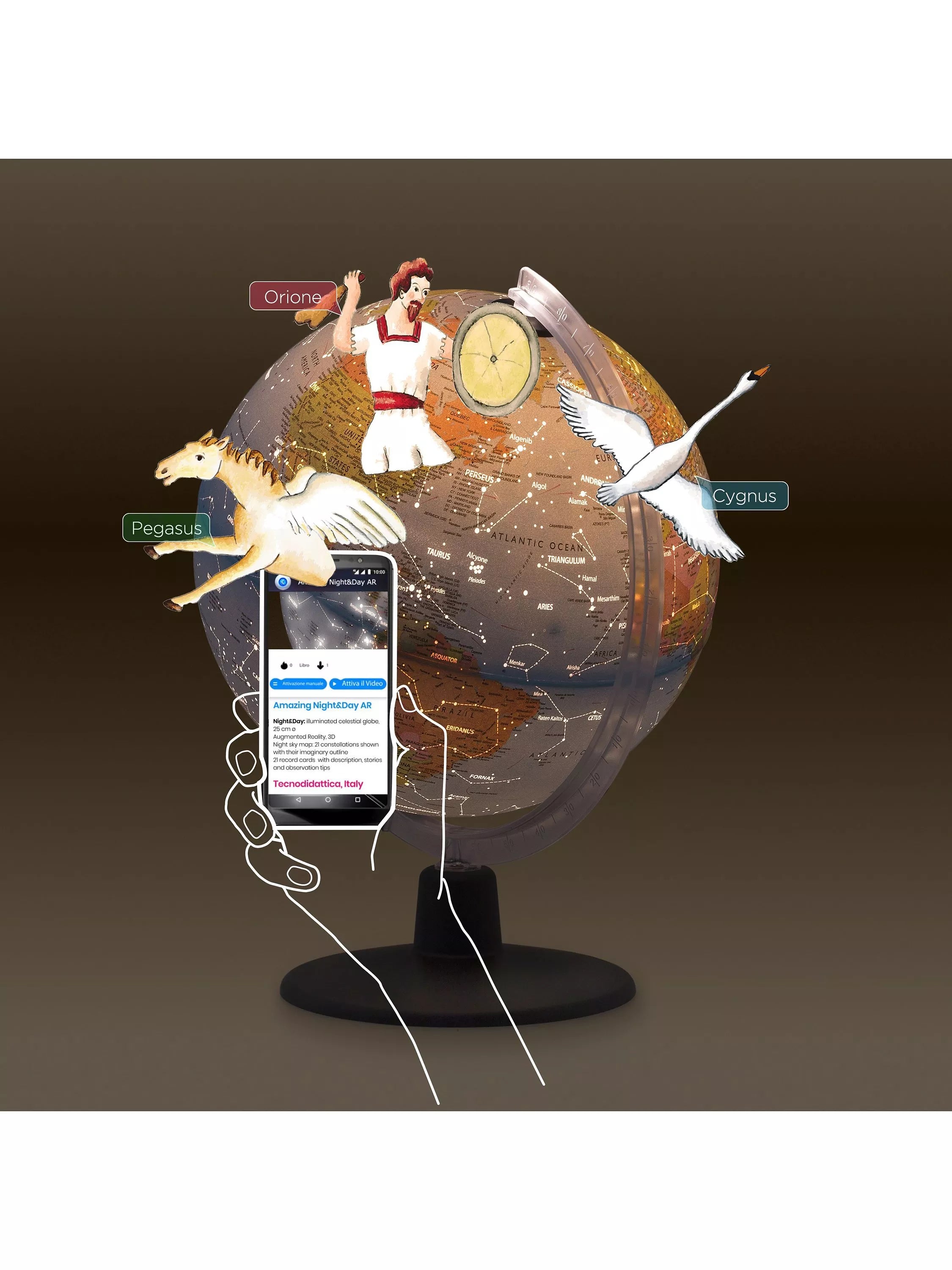 Nova Rico augmented reality night and day globe 25cm, UK version