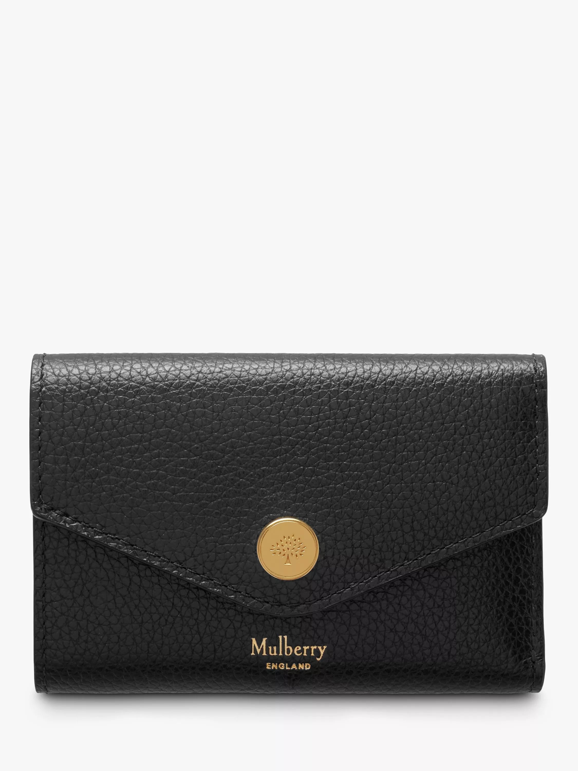 Mulberry Folded Multi-Card Heavy Grain Leather Wallet