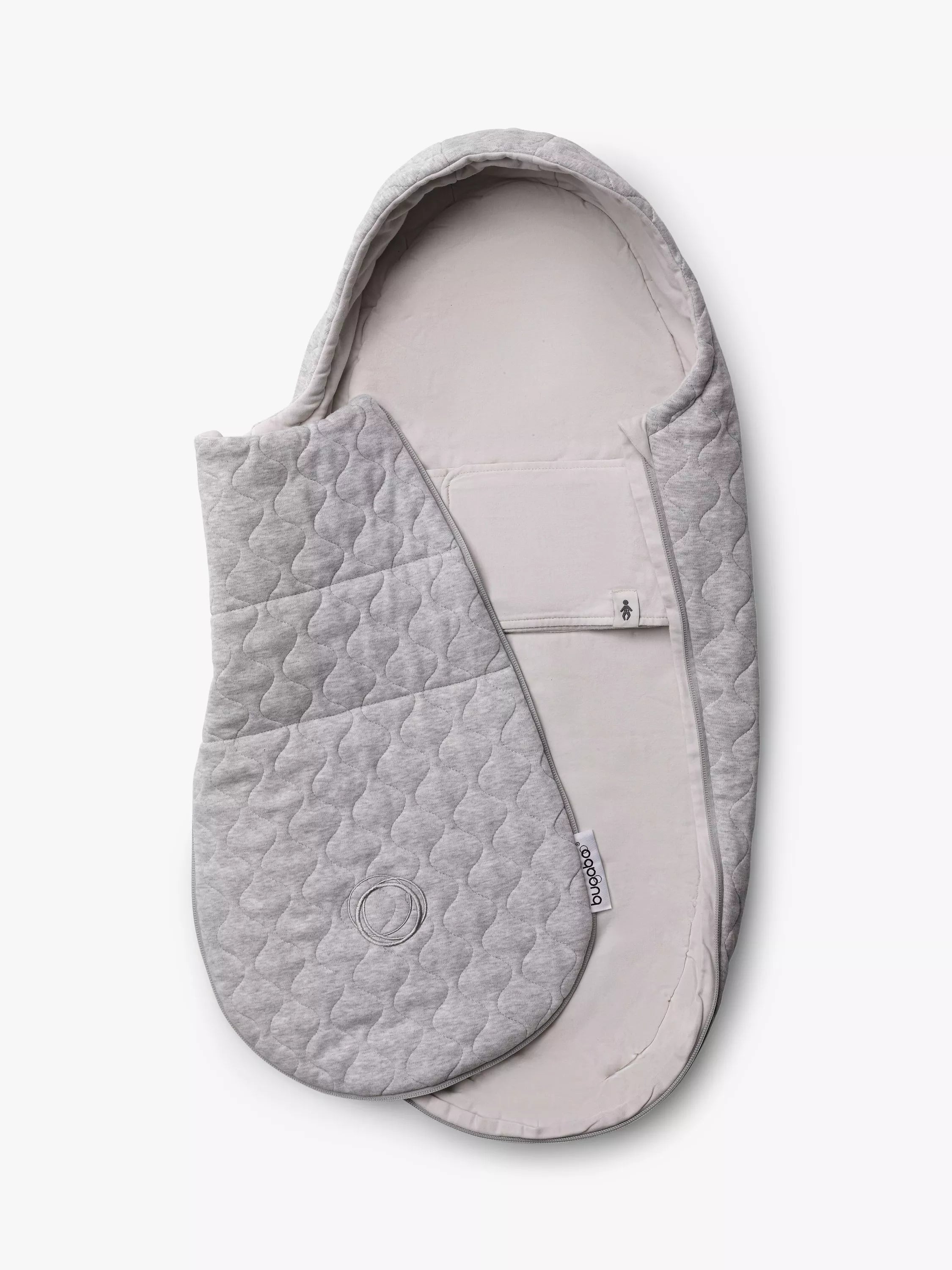 Bugaboo newborn inlay Light Grey Melange - British product