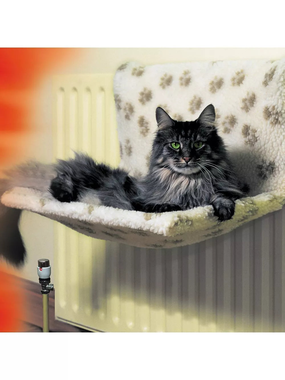 Danish Design radiator pet bed for cats with washable Sherpa fleece cover - British product