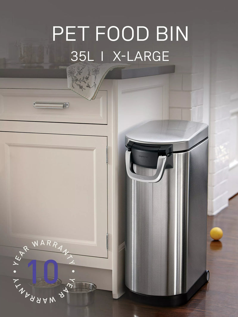 Simplehuman pet food storage bin extra large 35L (British brand)