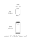 Simplehuman pet food storage bin extra large 35L (British brand)