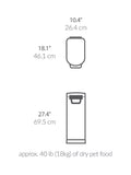 Simplehuman pet food storage bin extra large 35L (British brand)