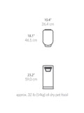 Simplehuman pet food storage bin 30L stainless steel - British product