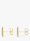 IBB filigree Hamsa hand stud earrings 9ct gold (British brand)