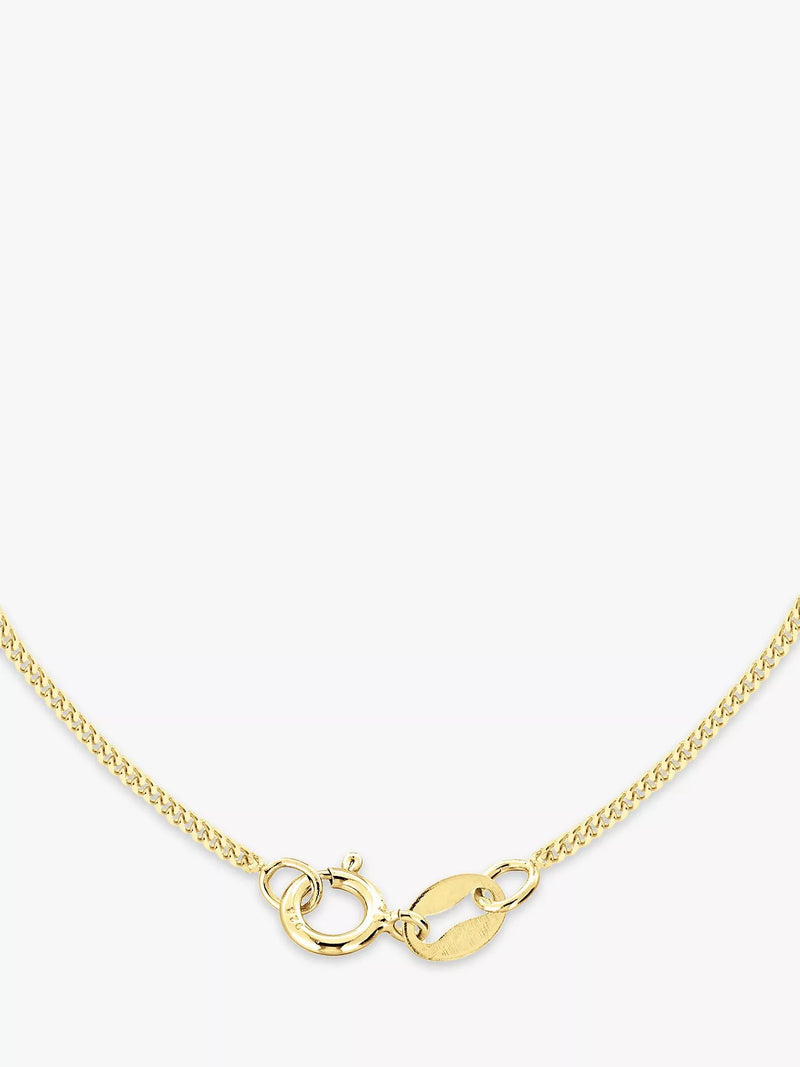 IBB 9ct gold St Christopher heart locket pendant necklace 46cm (British brand)