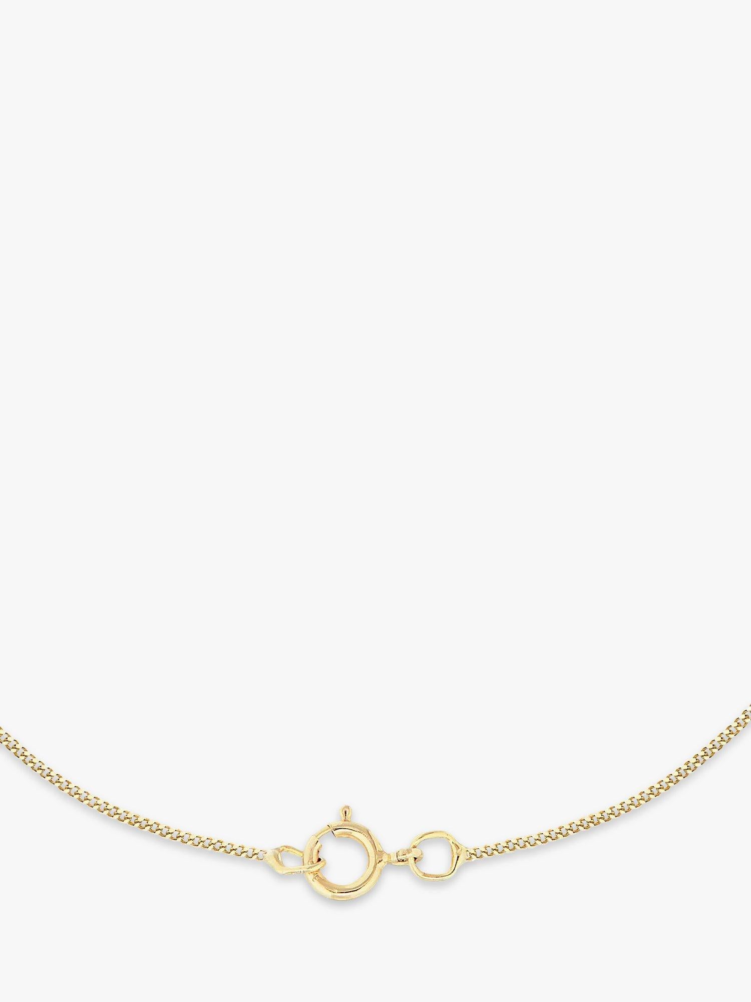 IBB 9ct gold St Christopher pendant necklace 46cm chain, UK version