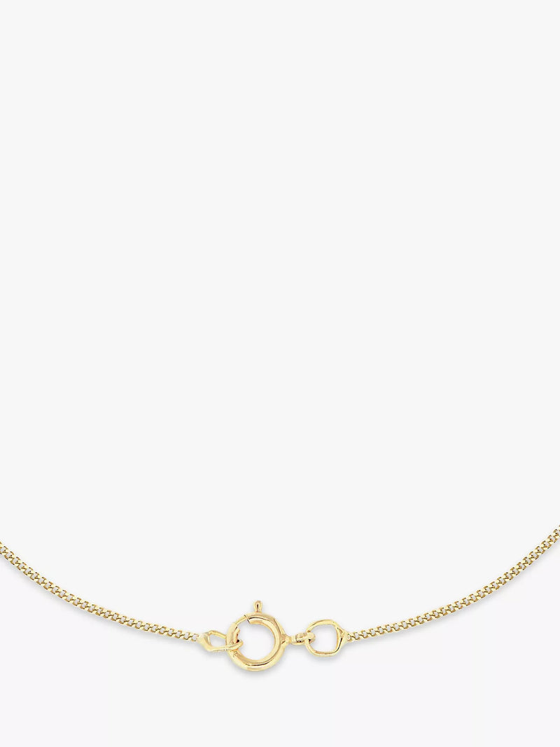 IBB 9ct gold St Christopher pendant necklace 46cm chain, UK version