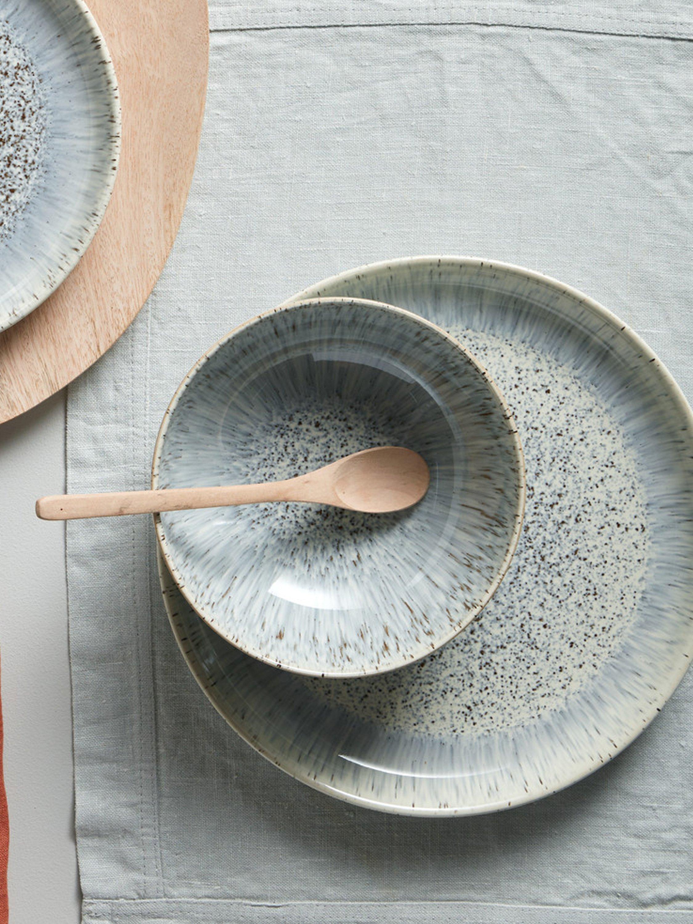 Denby Halo Speckle stoneware dinnerware set 12-piece - British product