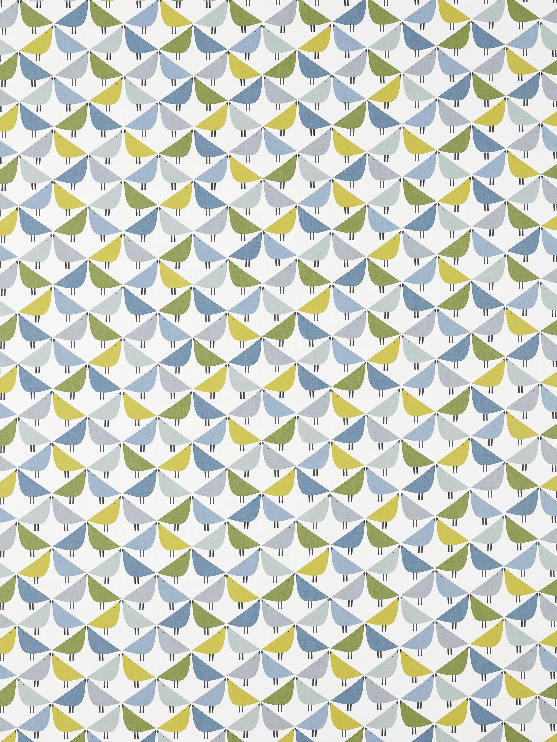 Scion Lintu furnishing fabric with love bird pattern - British product