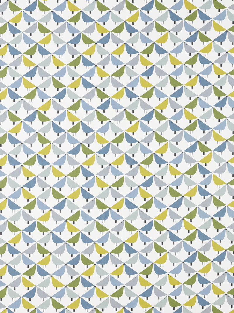 Scion Lintu furnishing fabric with love bird pattern - British product