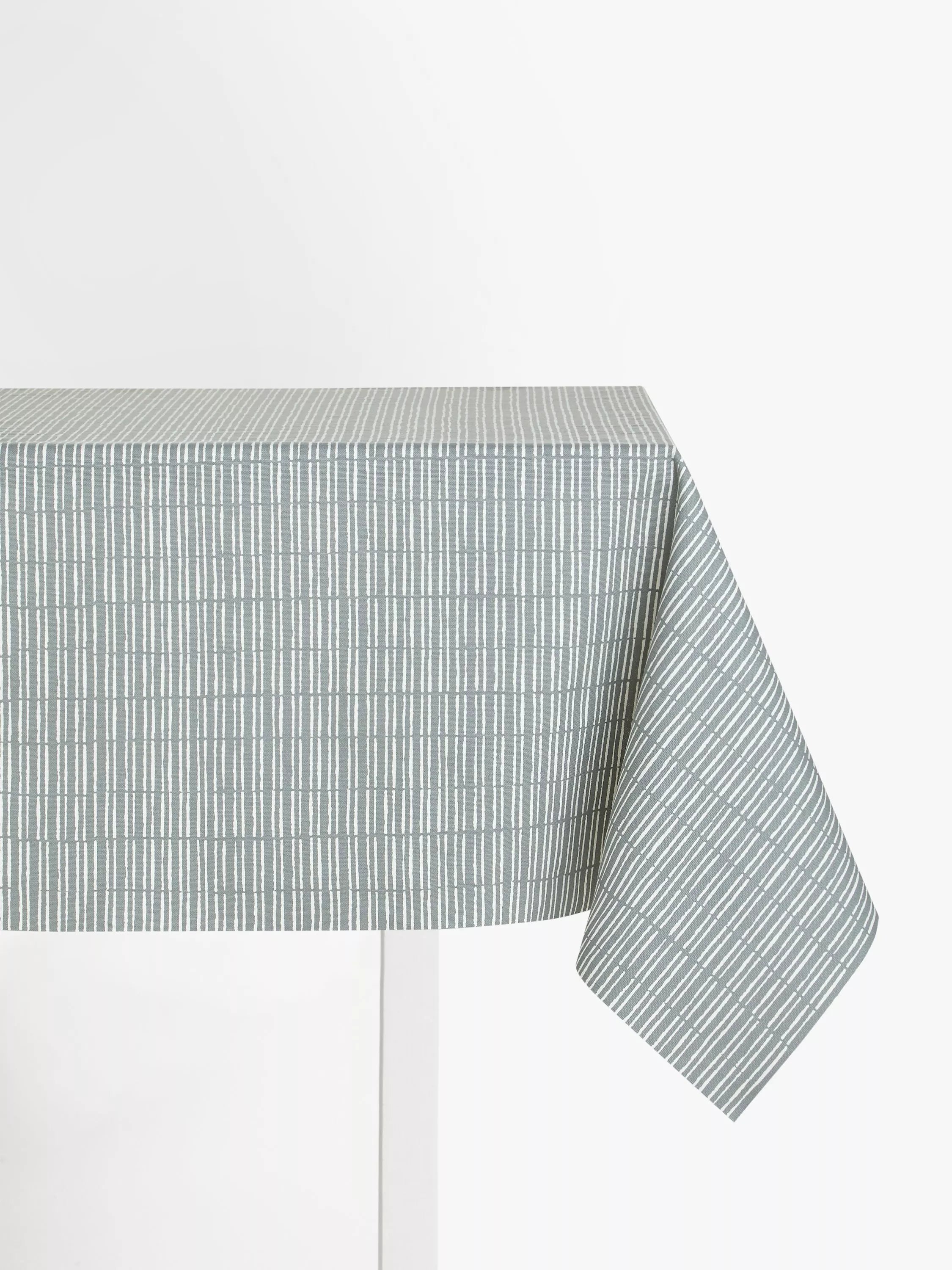 John Lewis Bamboo Oilcloth Tablecloth Fabric, Storm