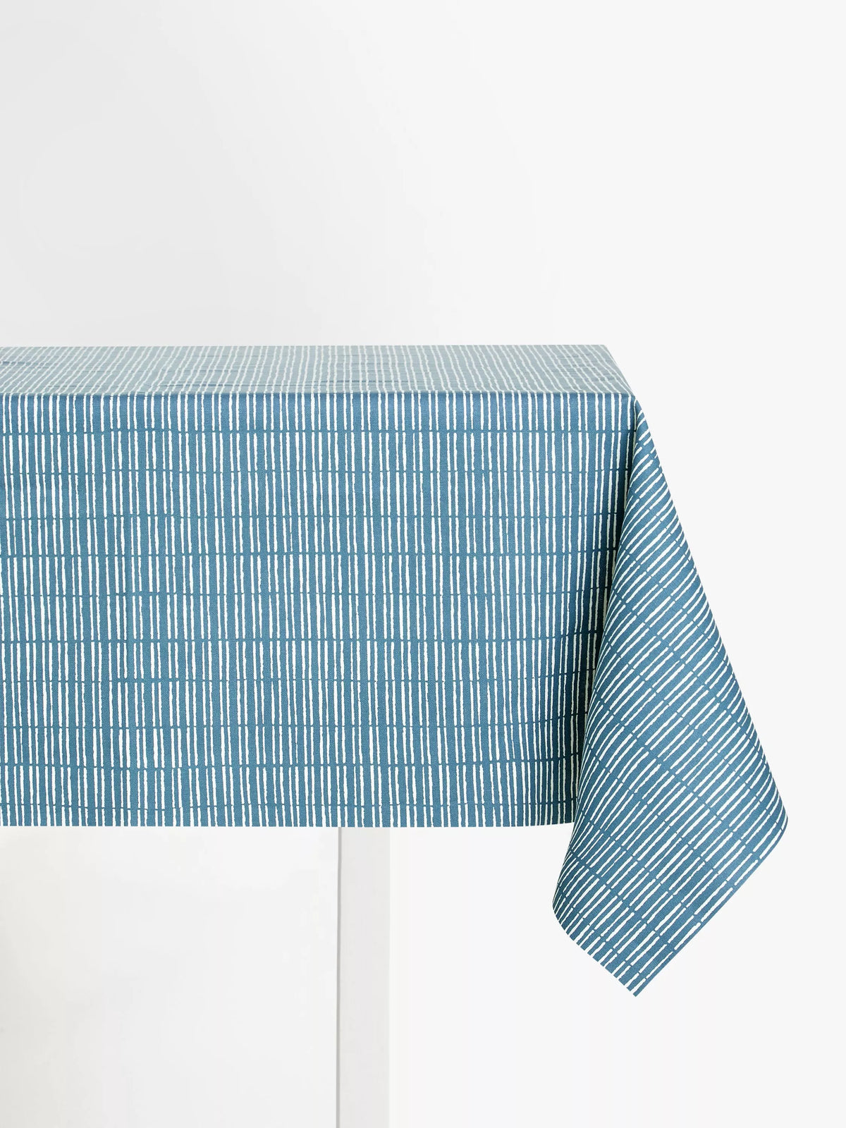 John Lewis Bamboo Oilcloth Tablecloth Fabric, Bluestone