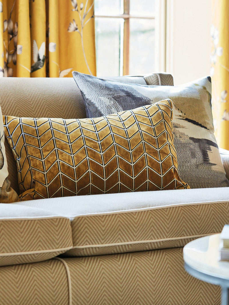 Harlequin Perplex furnishing fabric with graphic weave - British product
