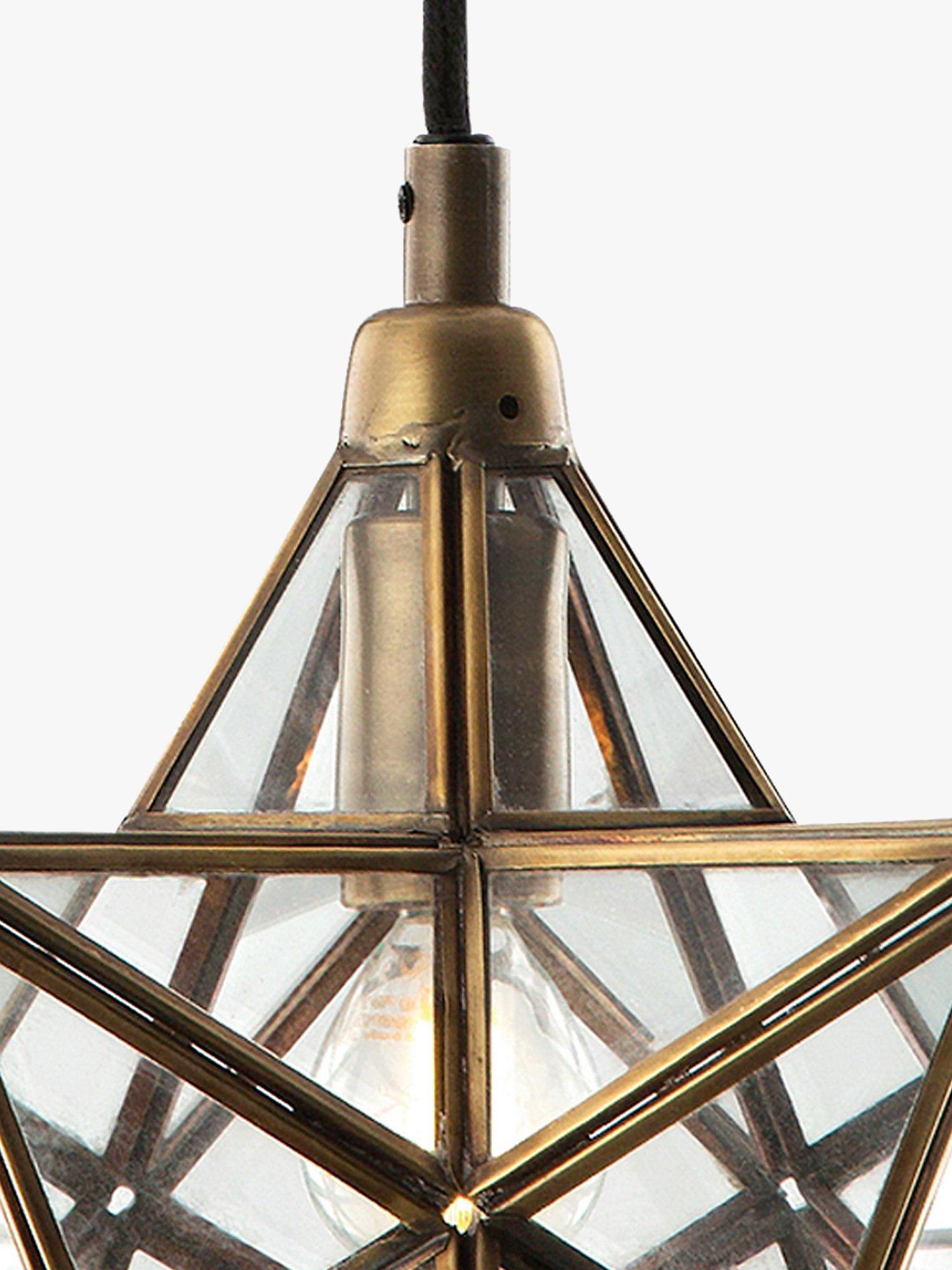 Där Ilario Star small ceiling light antique brass, imported from the UK