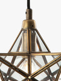 Där Ilario Star small ceiling light antique brass, imported from the UK