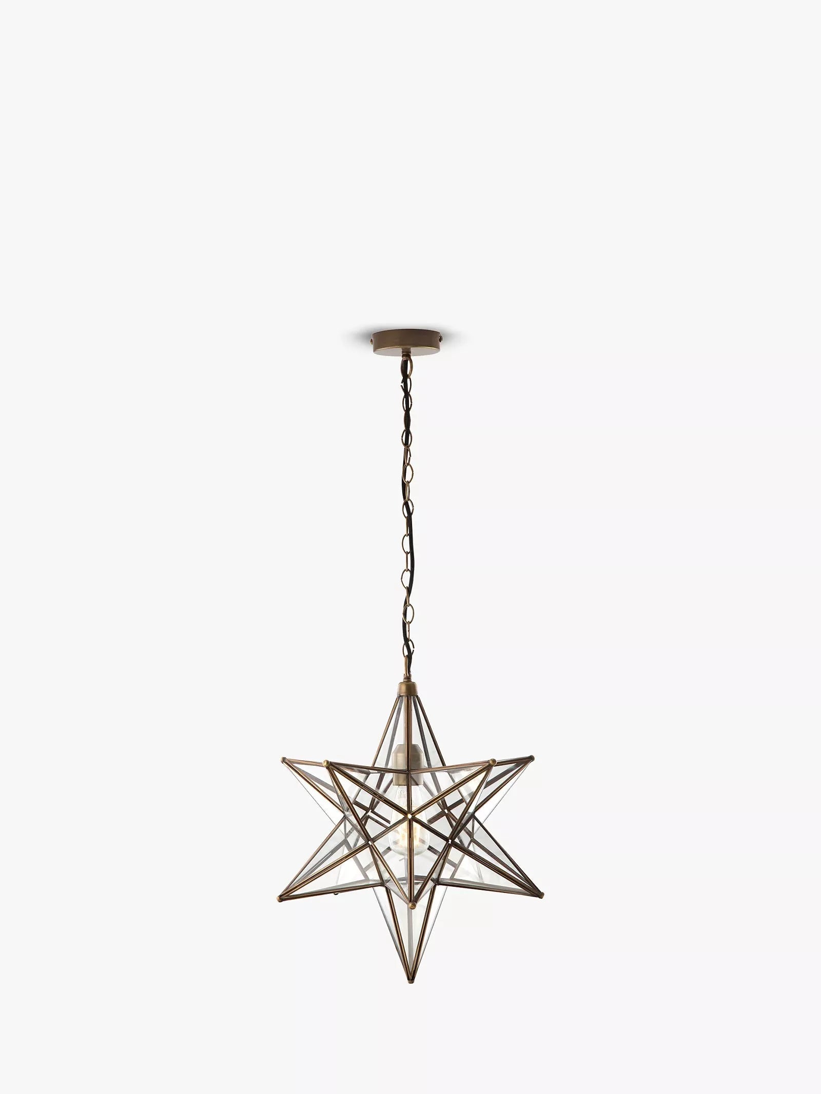 Där Ilario Star large ceiling light antique brass, UK version