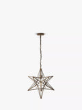 Där Ilario Star large ceiling light antique brass, UK version