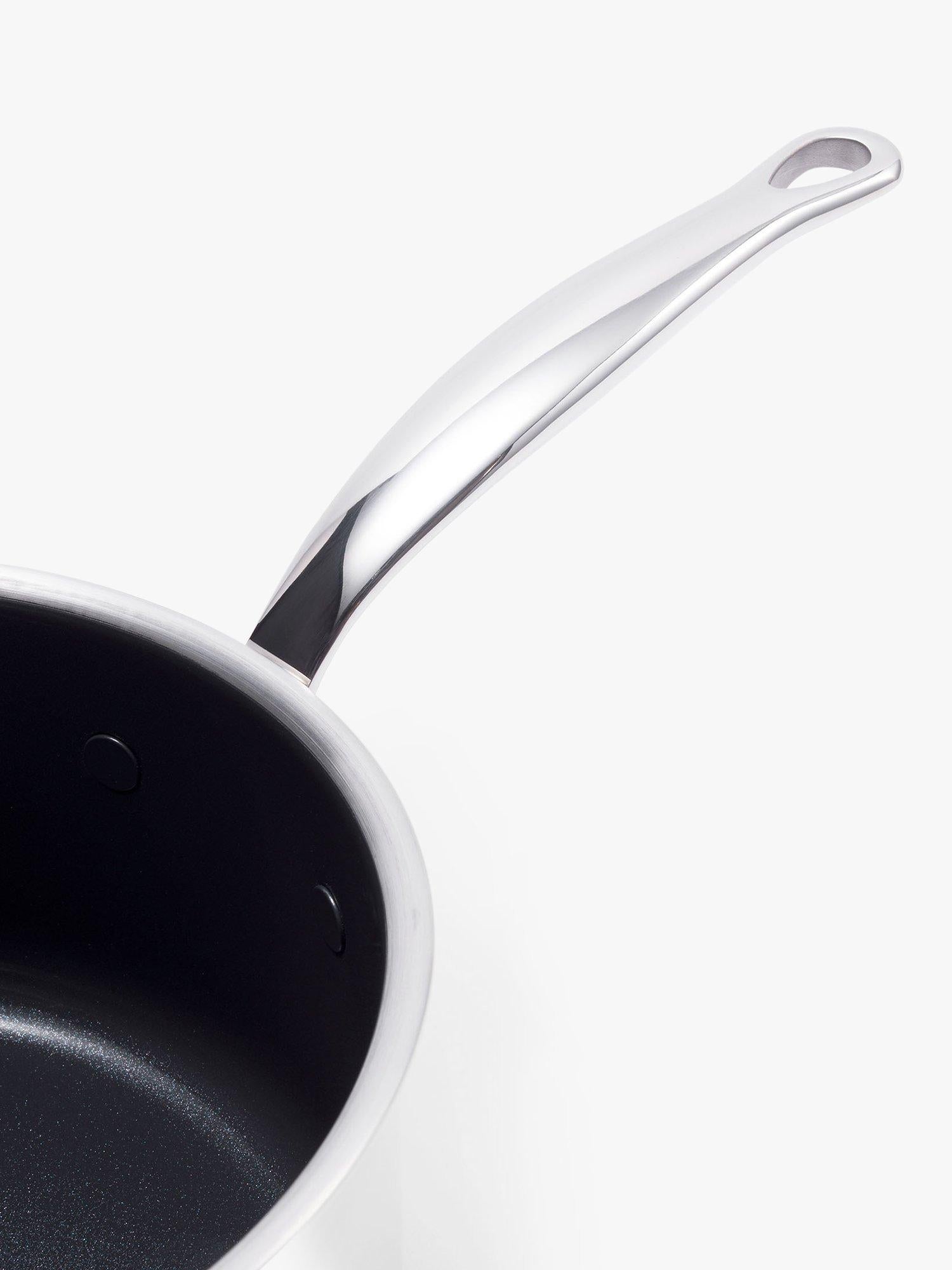 GreenPan Premiere 3-piece stainless steel saucepan set, UK version