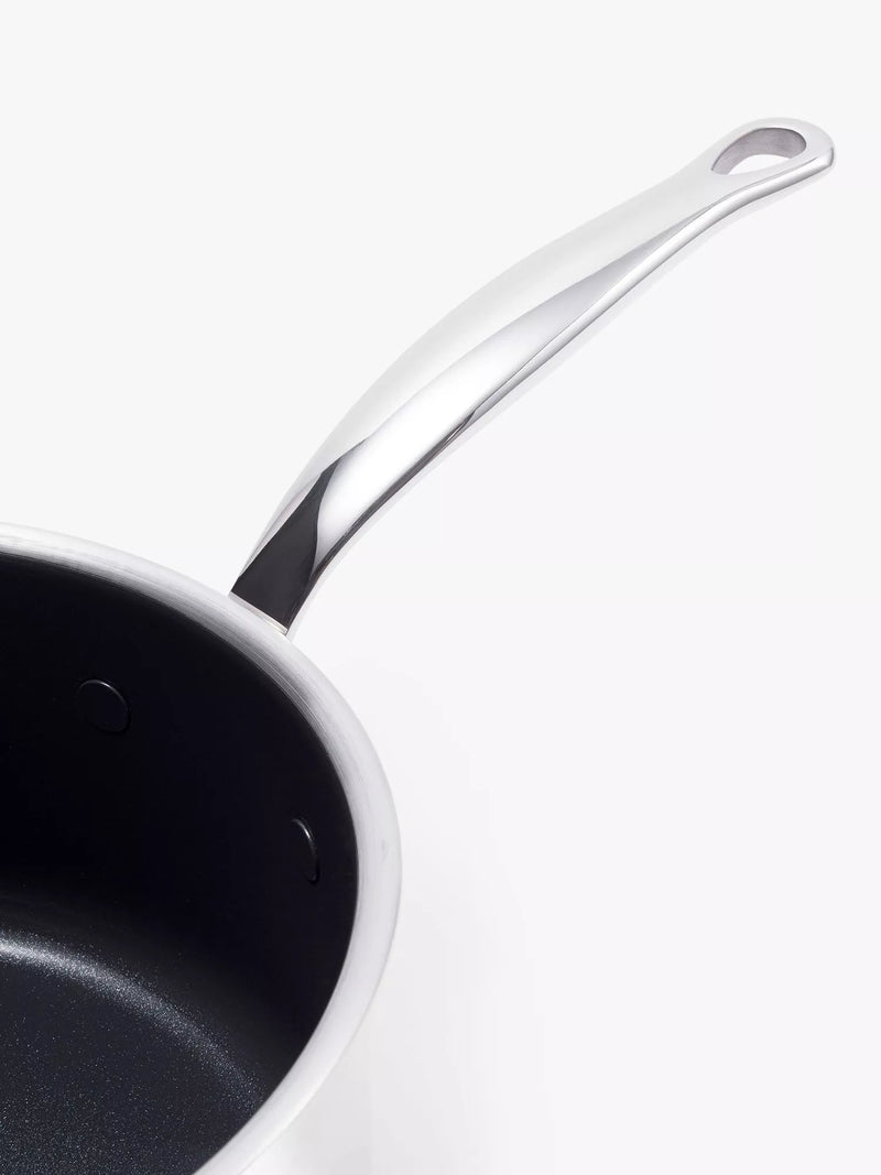 GreenPan Premiere 3-piece stainless steel saucepan set, UK version