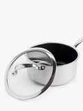 GreenPan Premiere 3-piece stainless steel saucepan set, UK version