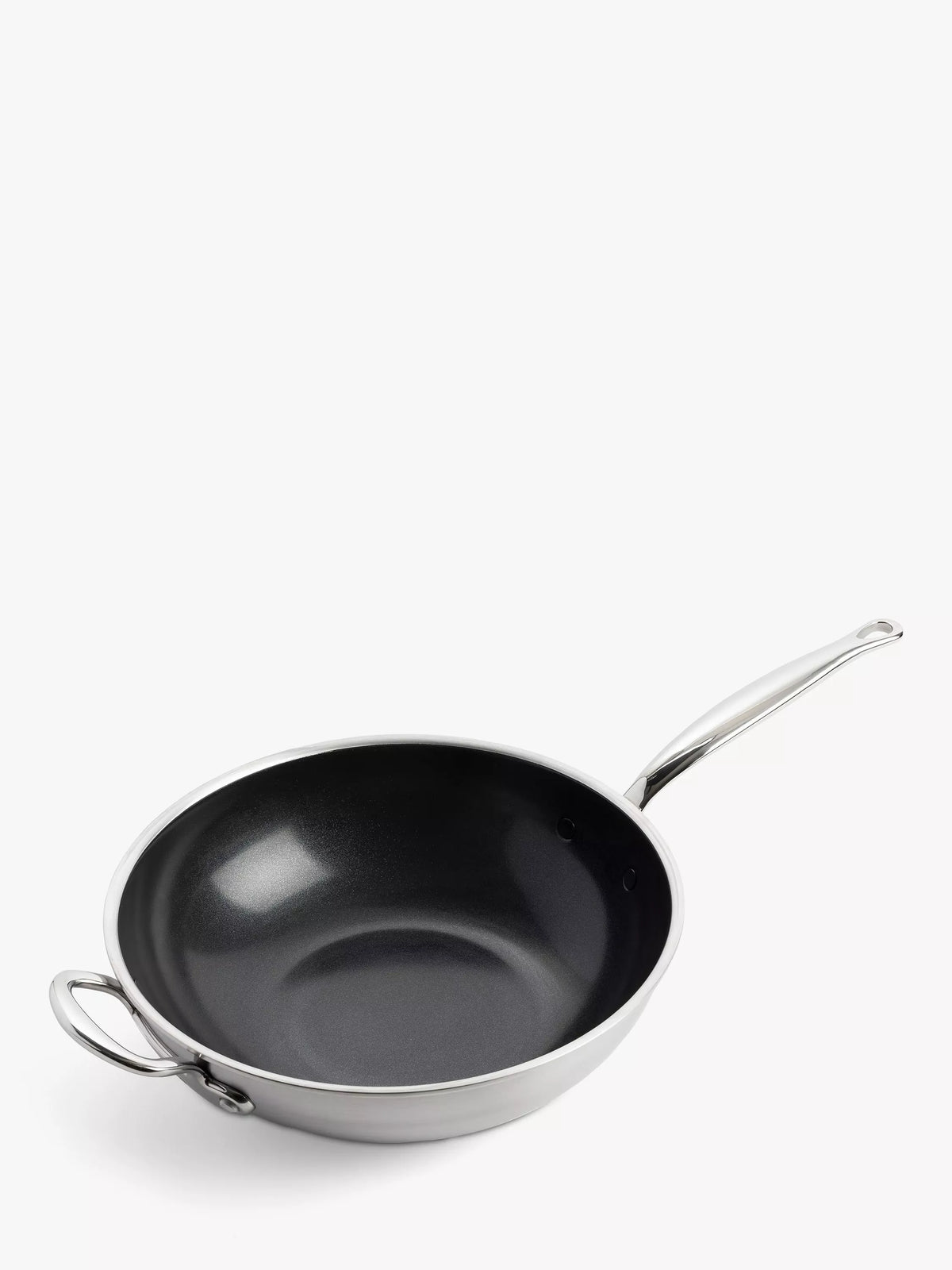 GreenPan Premiere stainless steel ceramic non-stick wok 30cm, imported from the UK