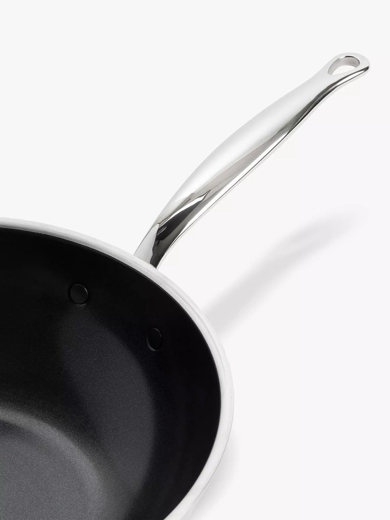 GreenPan Premiere stainless steel ceramic non-stick wok 30cm, imported from the UK