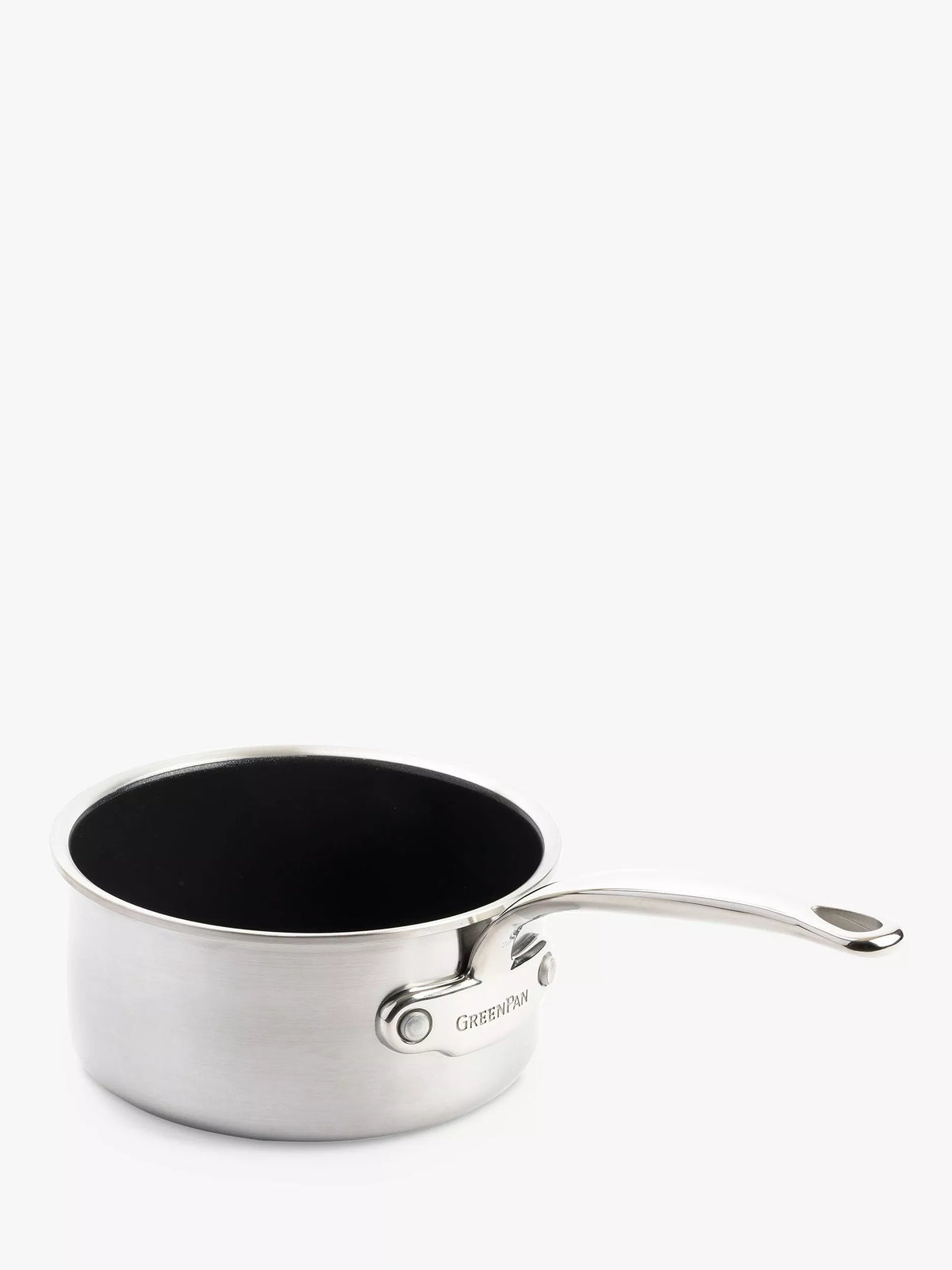 GreenPan Premiere stainless steel ceramic non-stick milk pan 16cm, UK version